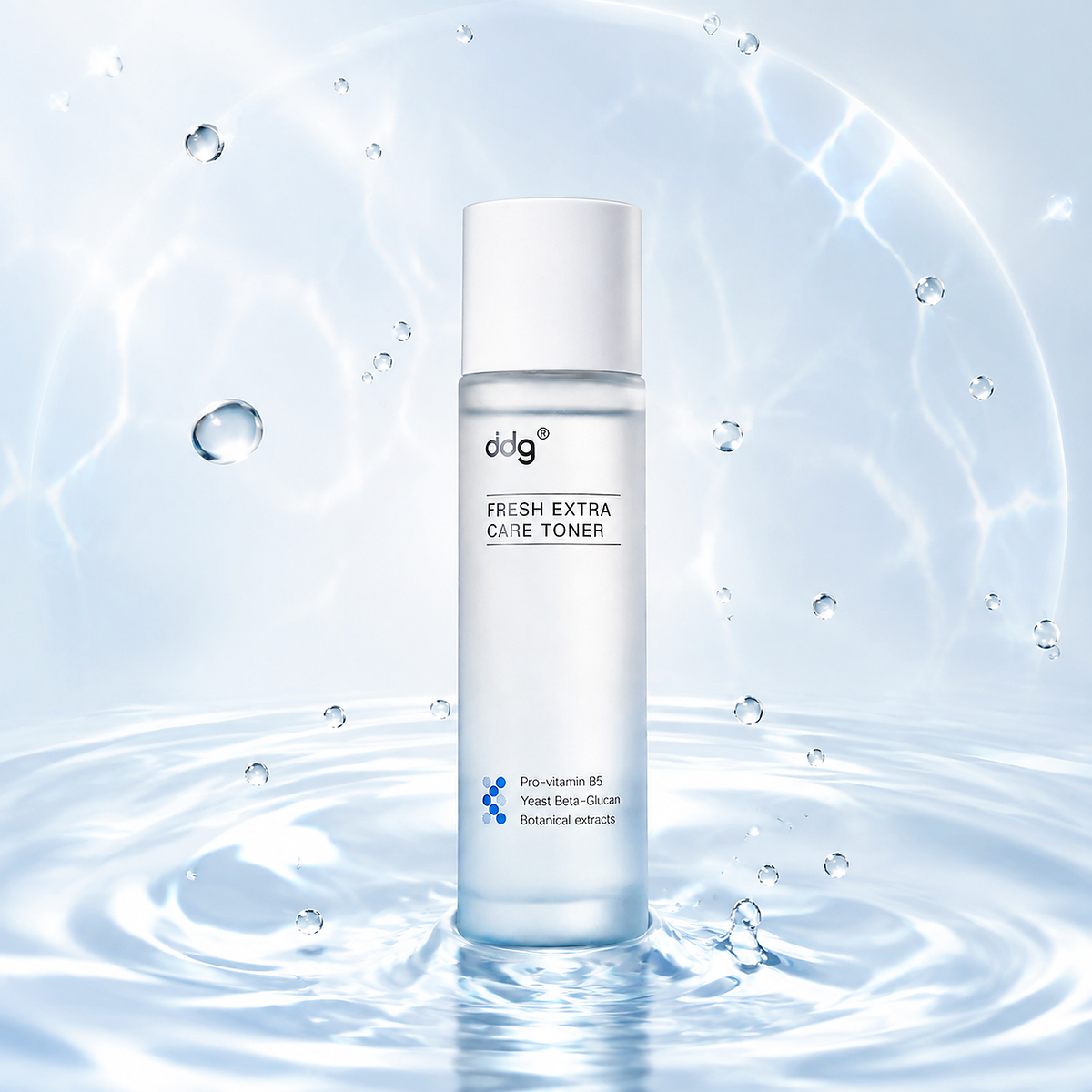 ddg Fresh Extra Care Toner with a light water texture