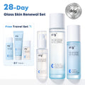 28-Day Glass Skin Renewal Set (Toner + Serum + Lotion)｜Ceramide + Peptide + Hyaluronic Acid for Barrier Repair, Hydration & Brightening