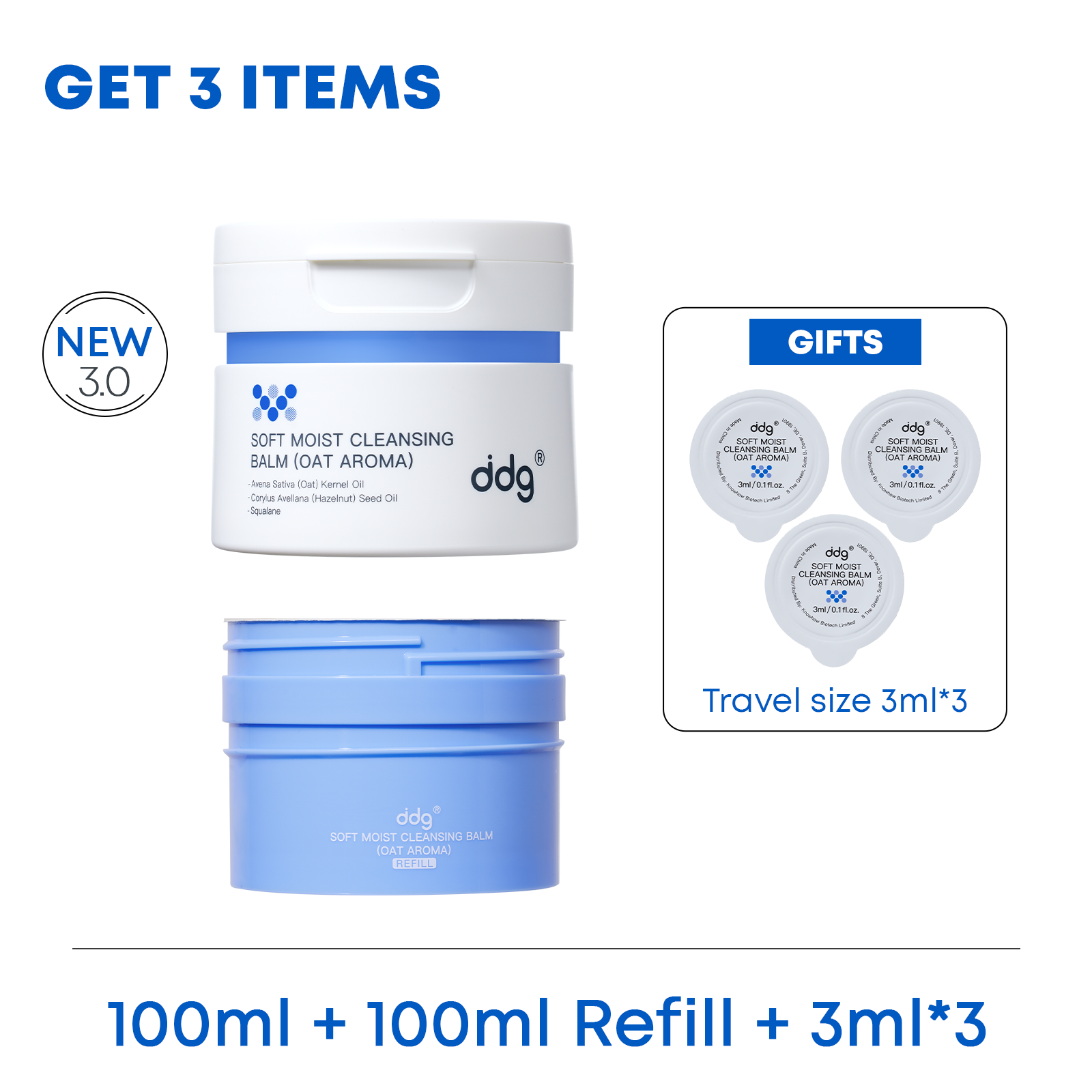 ddg Makeup Remover Cleansing Balm | Gentle Facial Cleanser | Hydrating Balm for Daily Makeup Removal | Suitable for Sensitive Skin
